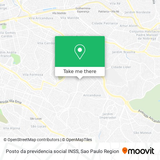 Posto da previdencia social INSS map