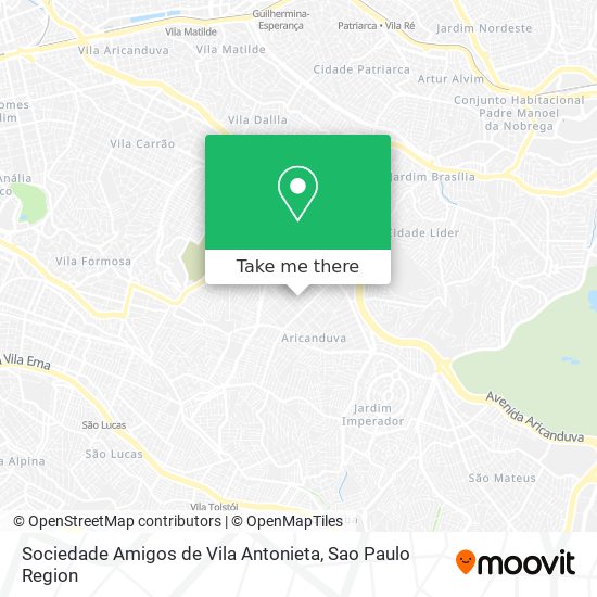 Sociedade Amigos de Vila Antonieta map