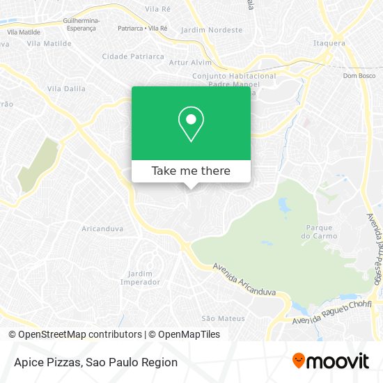 Apice Pizzas map