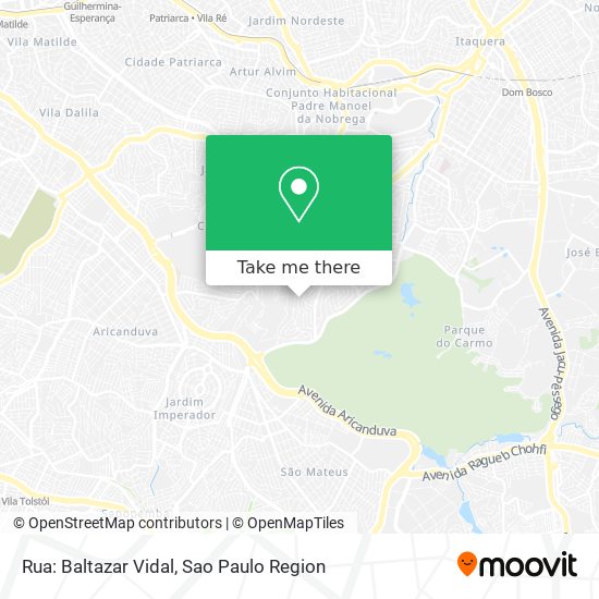 Rua: Baltazar Vidal map