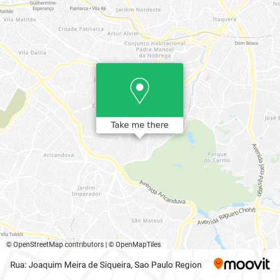 Mapa Rua: Joaquim Meira de Siqueira