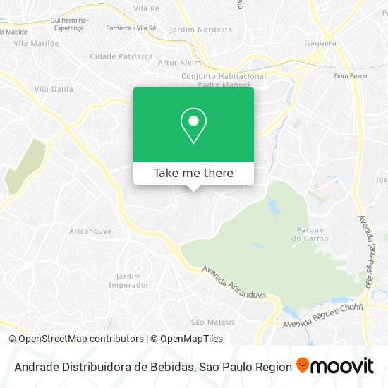 Andrade Distribuidora de Bebidas map