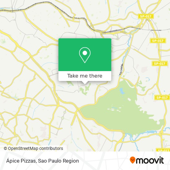 Ápice Pizzas map