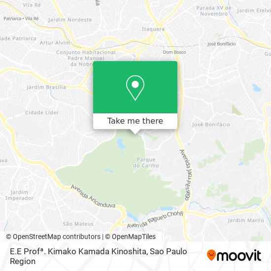 E.E Profª. Kimako Kamada Kinoshita map
