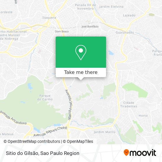 Sitio do Gilsão map