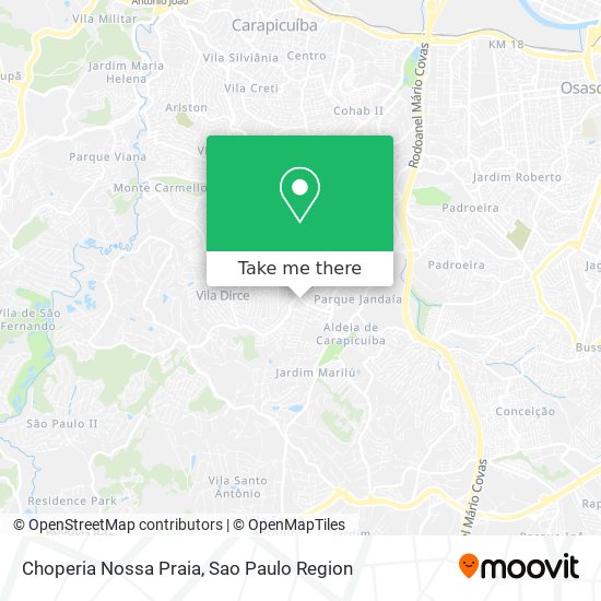 Choperia Nossa Praia map