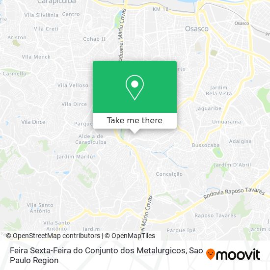 Feira Sexta-Feira do Conjunto dos Metalurgicos map