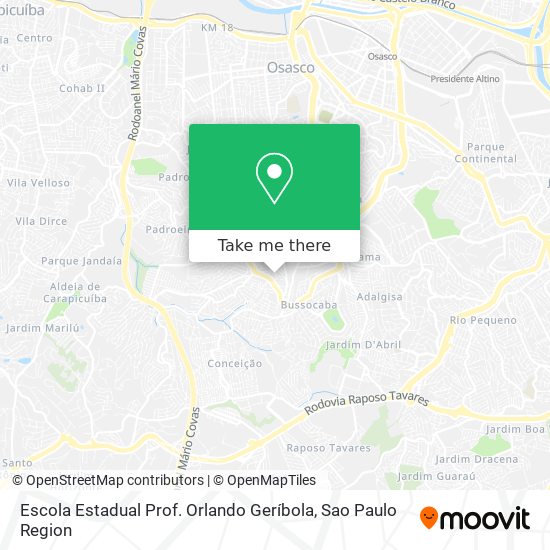 Escola Estadual Prof. Orlando Geríbola map