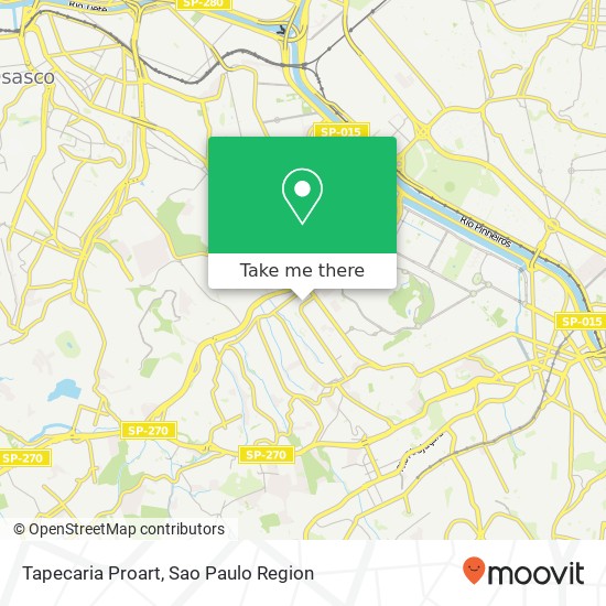 Tapecaria Proart map