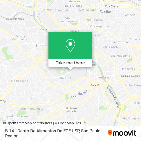 Mapa B 14 - Depto De Alimentos Da FCF USP