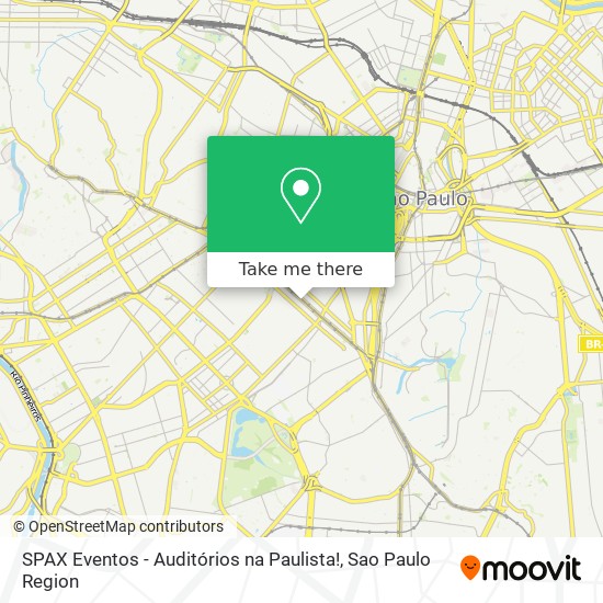 Mapa SPAX Eventos - Auditórios na Paulista!