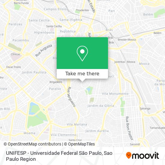 UNIFESP - Universidade Federal São Paulo map