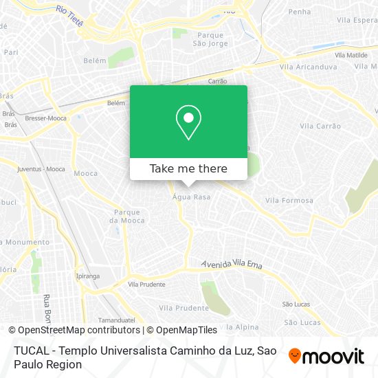 TUCAL - Templo Universalista Caminho da Luz map