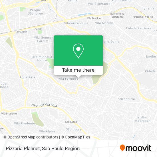 Pizzaria Plannet map