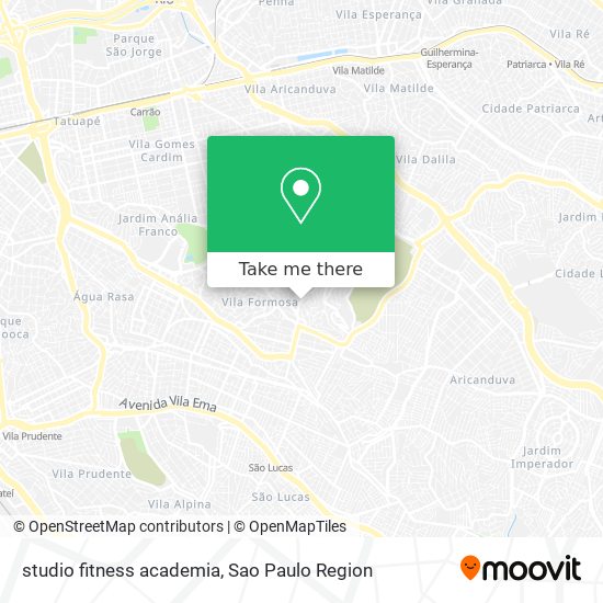 studio fitness academia map