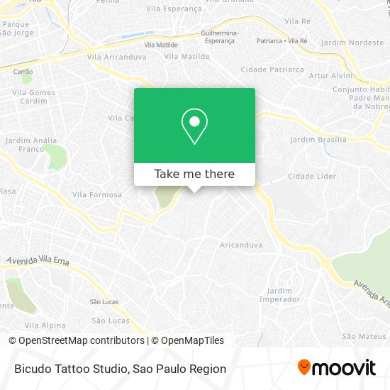 Mapa Bicudo Tattoo Studio