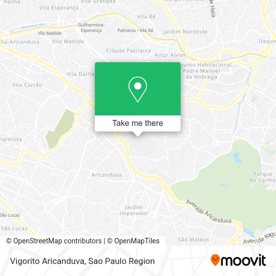 Vigorito Aricanduva map