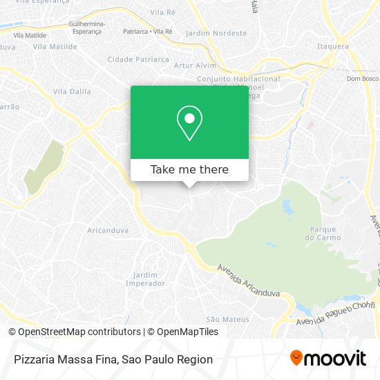 Pizzaria Massa Fina map