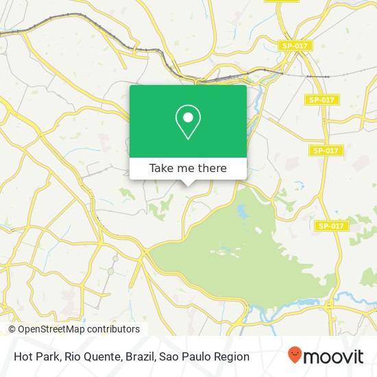 Mapa Hot Park, Rio Quente, Brazil