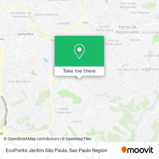 Mapa EcoPonto Jardim São Paulo