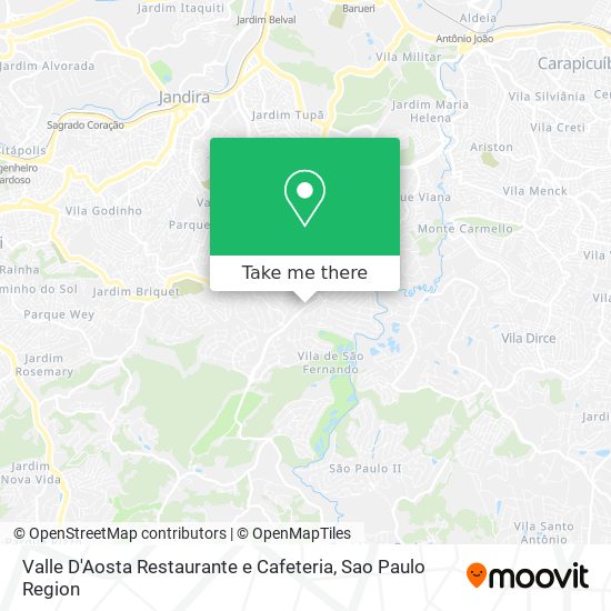 Valle D'Aosta Restaurante e Cafeteria map