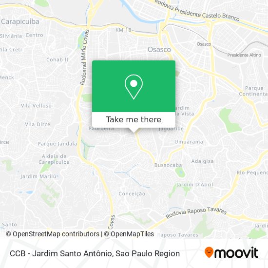 CCB - Jardim Santo Antônio map