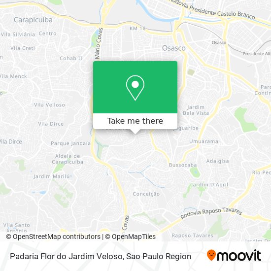 Padaria Flor do Jardim Veloso map