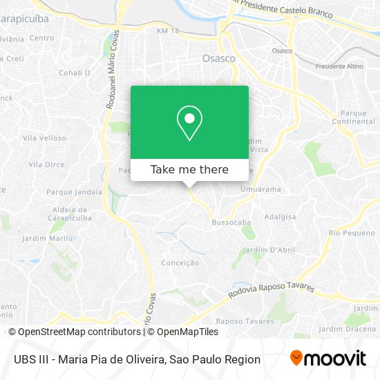 UBS III - Maria Pia de Oliveira map