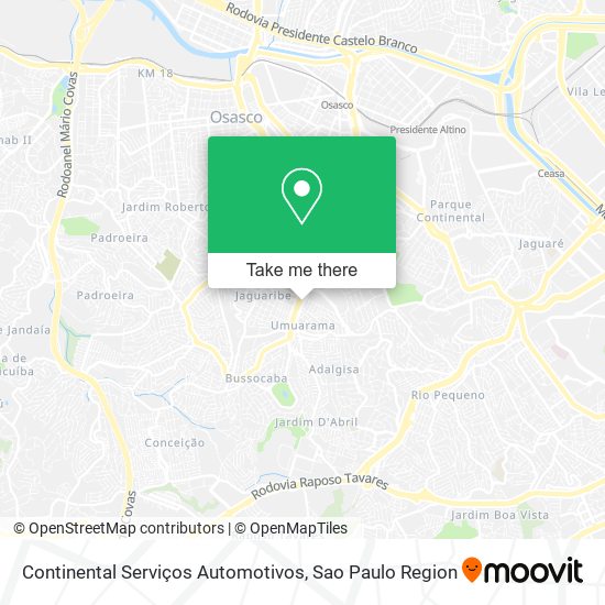 Continental Serviços Automotivos map