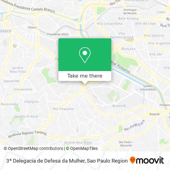 3ª Delegacia de Defesa da Mulher map