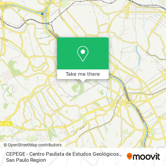 CEPEGE - Centro Paulista de Estudos Geológicos. map