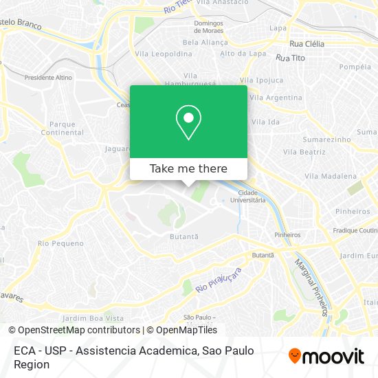 ECA - USP - Assistencia Academica map
