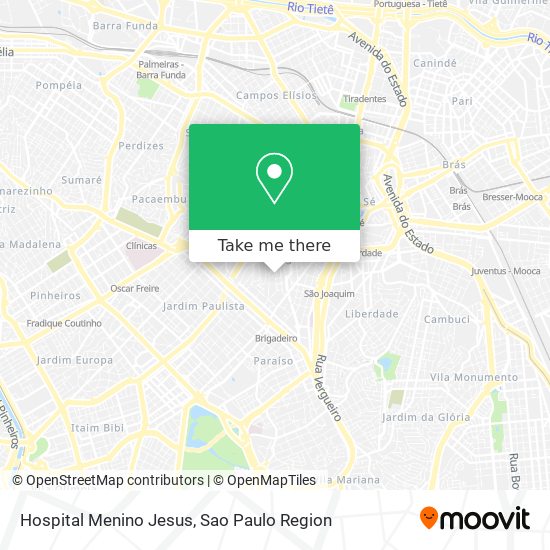 Hospital Menino Jesus map