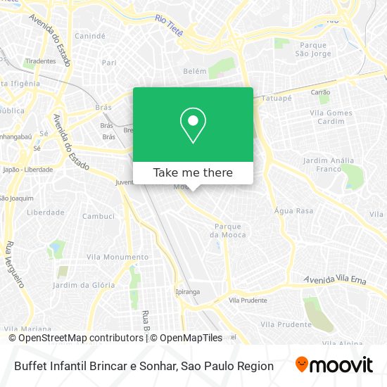 Mapa Buffet Infantil Brincar e Sonhar