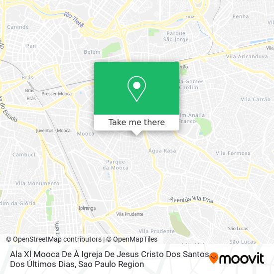 Ala Xl Mooca De À Igreja De Jesus Cristo Dos Santos Dos Últimos Dias map