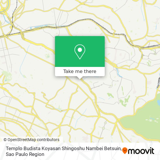 Mapa Templo Budista  Koyasan Shingoshu Nambei Betsuin