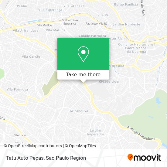 Tatu Auto Peças map