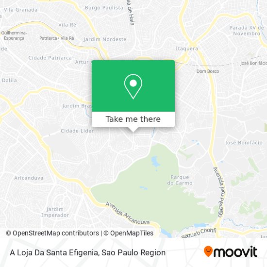 Mapa A Loja Da Santa Efigenia