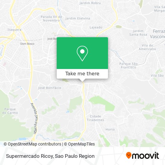 Supermercado Ricoy map