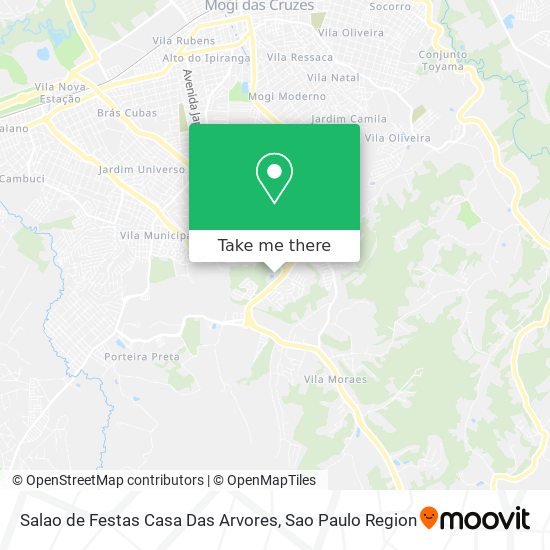 Salao de Festas Casa Das Arvores map