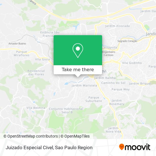 Juizado Especial Cível map