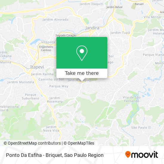 Ponto Da Esfiha - Briquet map