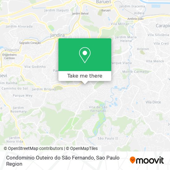 Mapa Condomínio Outeiro do São Fernando