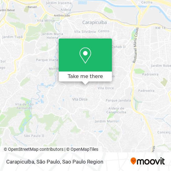 Carapicuíba, São Paulo map