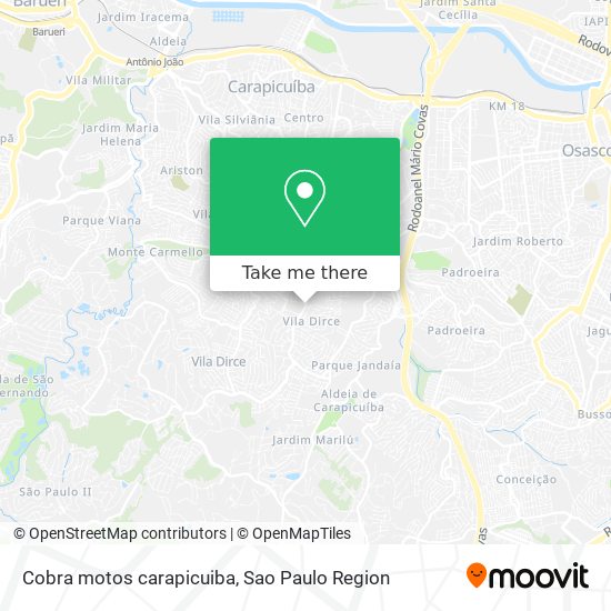 Cobra motos carapicuiba map