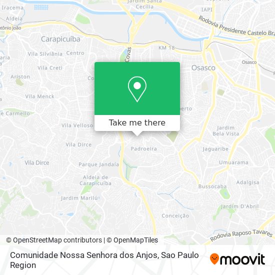 Comunidade Nossa Senhora dos Anjos map