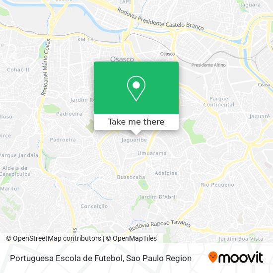 Portuguesa Escola de Futebol map