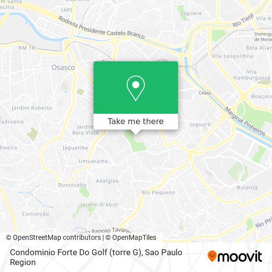 Mapa Condominio Forte Do Golf (torre G)