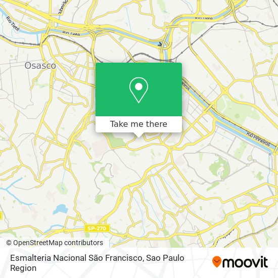 Mapa Esmalteria Nacional São Francisco
