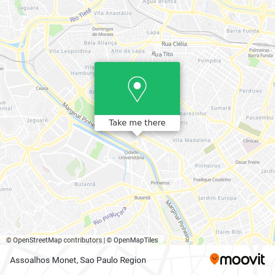 Assoalhos Monet map